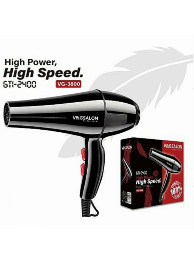 استشوار موهير VG-3800 – مجفف شعر عملي بخيارين سرعة وزر تبريد