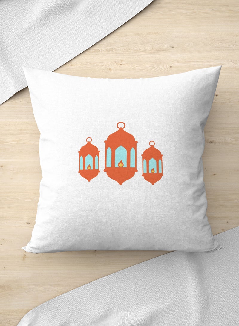 لوحة غطاء وسادة من البوليستر بتصميم فانوس رمضان - Image 3