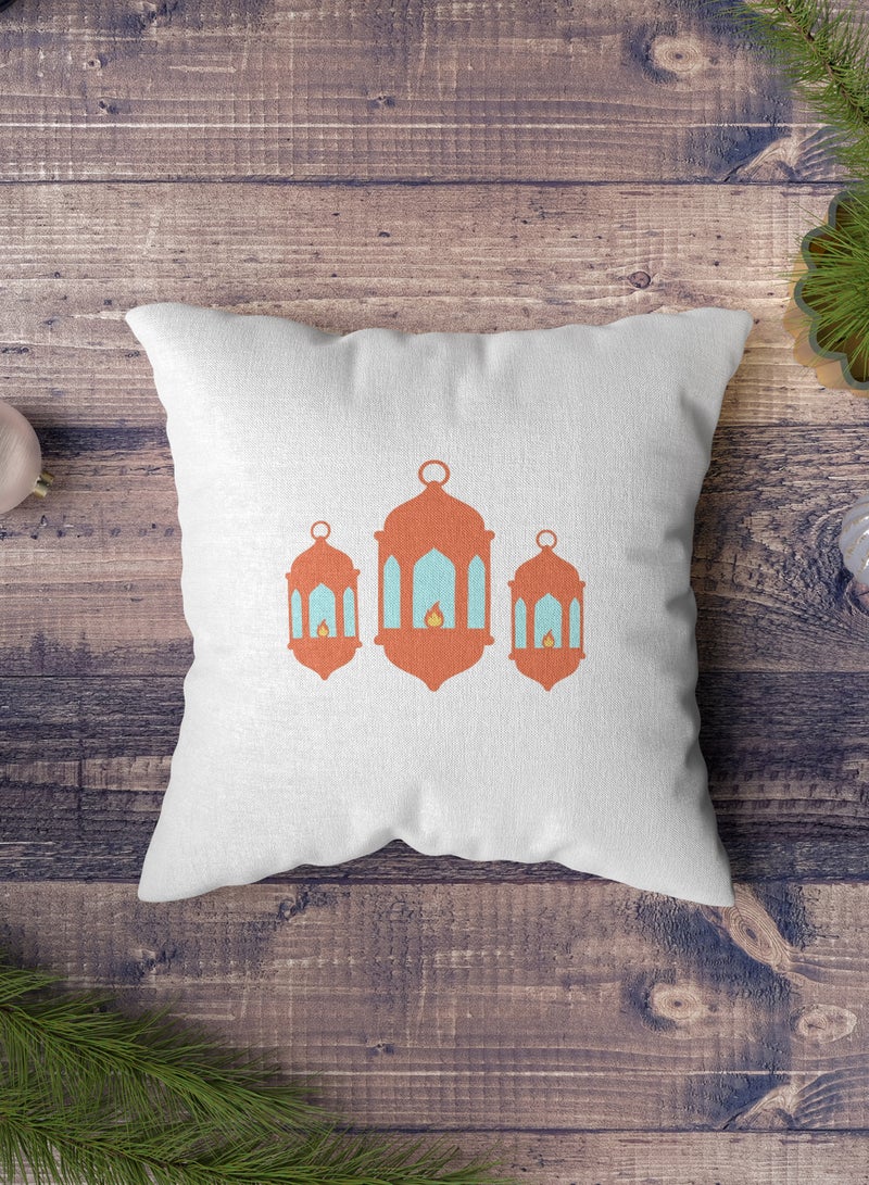 لوحة غطاء وسادة من البوليستر بتصميم فانوس رمضان - Image 5