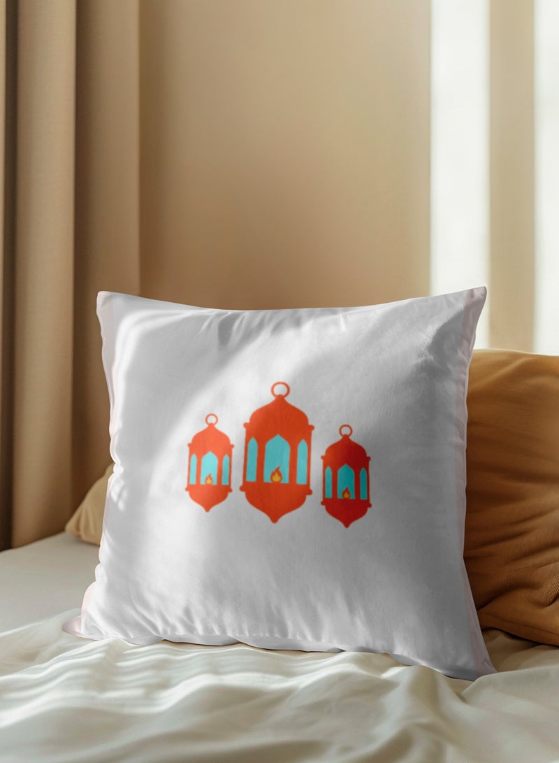 لوحة غطاء وسادة من البوليستر بتصميم فانوس رمضان - Image 1