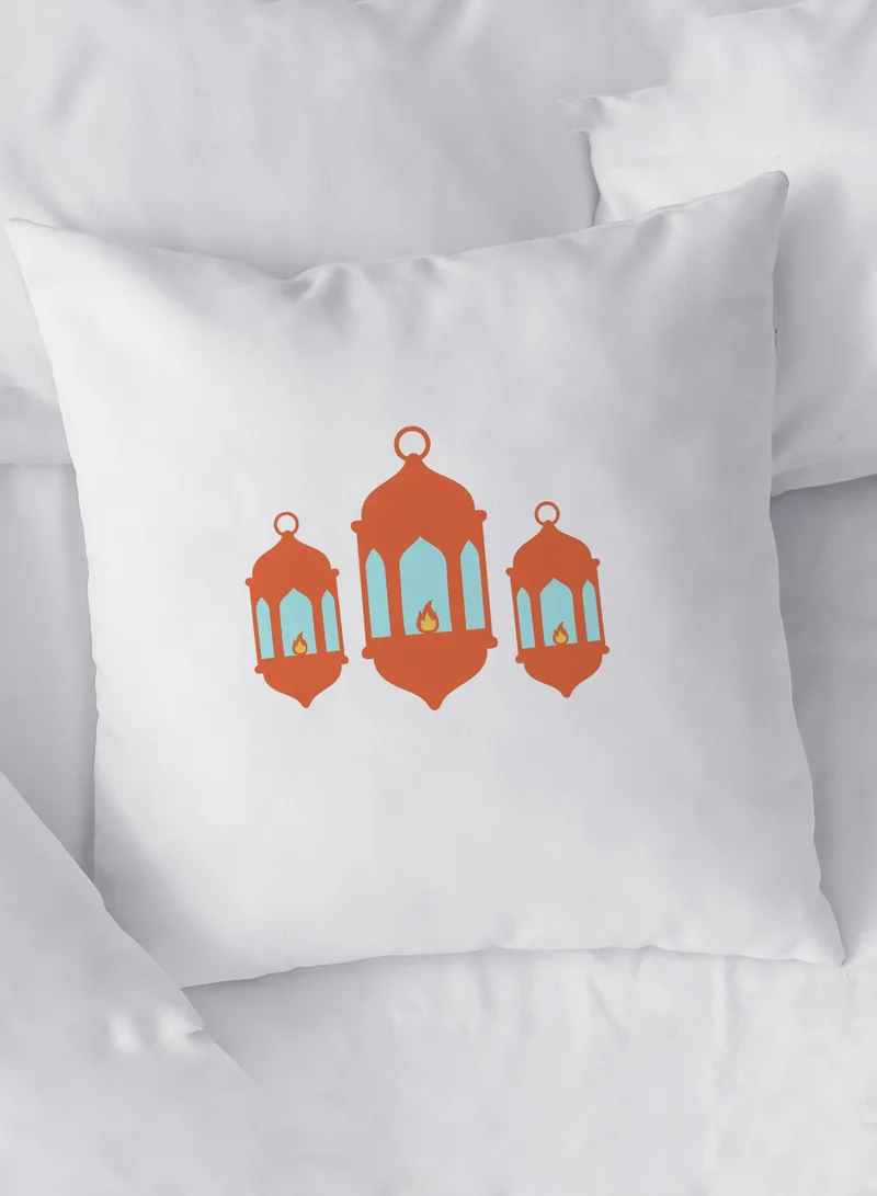 لوحة غطاء وسادة من البوليستر بتصميم فانوس رمضان