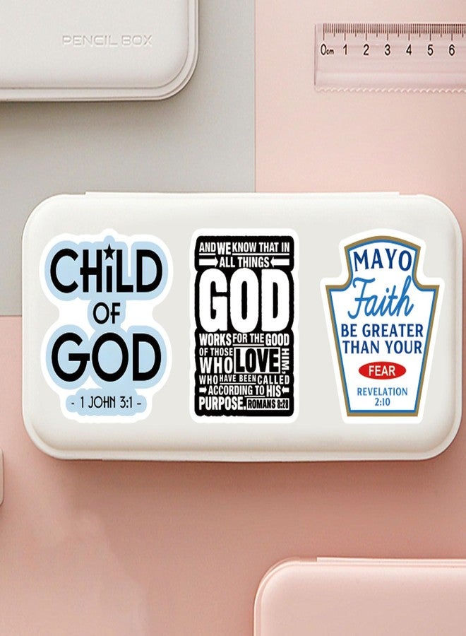 CPORER 120Pcs Vision Board Supplies Stickers Bible Verse Stickers Christian Sticker Pack Aesthetics Scrapbook Sticker Waterproof Vinyl for Laptop, Water Bottle, Skateboard, Scrapbooking, Party Favors - Image 3