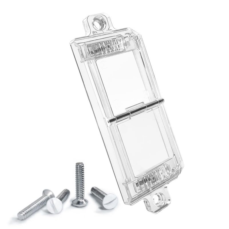 ILIVABLE Rocker Light Switch Guard, Child Proof Switch Plate Cover Guard Protects Your Lights from Being Accidentally Turned On or Off by Children and Adults (Clear,Pack of 2) - Image 1