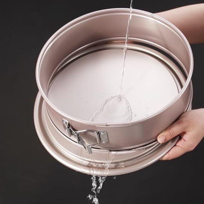 شيف ميد غير لاصق 10 بوصة جولة سبرينغفورم كعكة عموم تشيز كيك تسرب دليل على الخبز - Image 5