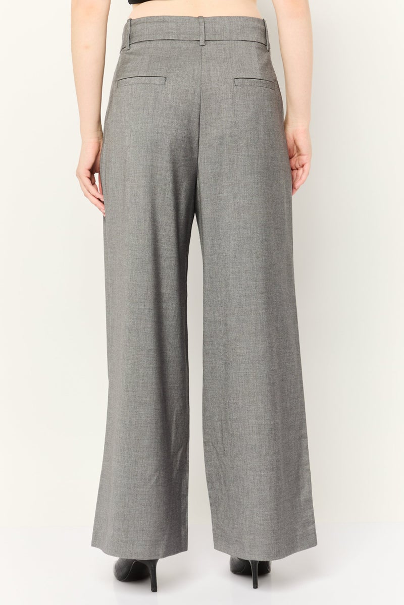 ESPRIT سروال نسائي بقصة مستقيمة عادية، رمادي - Image 4