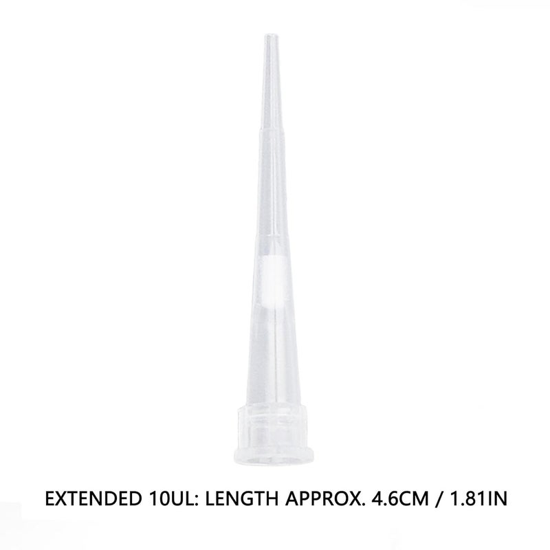 Pipette Tip with Filter, Universal Liquid Pipettor Tip, High Transparency PP Plastic Pipette Filter Tip for Laboratory Use, Excellent Airtightness and Compatibility with, (1000PCS 4.6cm Lengthen - Image 2
