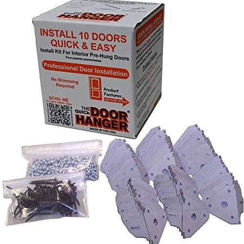 The Quick Door Hanger The Original Door Bracket (10 Door Install Pack), Complete Hassle-Free Door Installation Kit | Patented - Image 1