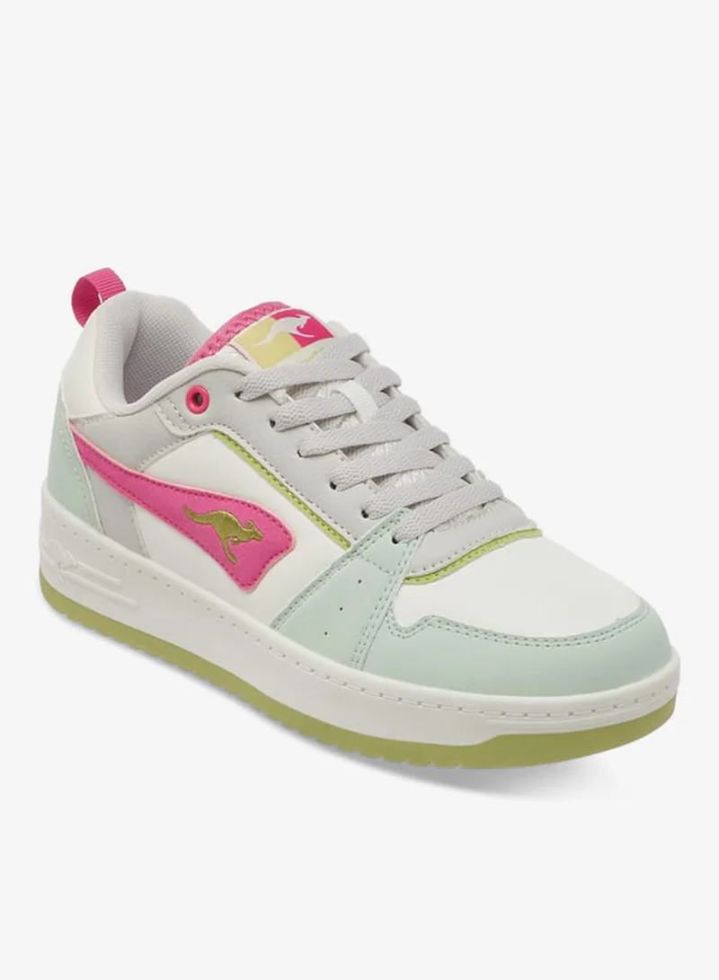 kangaROOS Women's Panelled Sports Shoes With Lace-Up Closure
