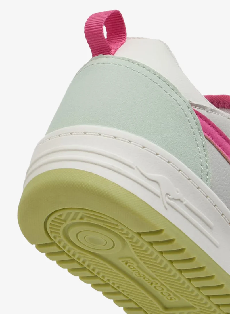 kangaROOS PINK Women's Panelled Sports Shoes With Lace-Up Closure for Women | Best Price UAE