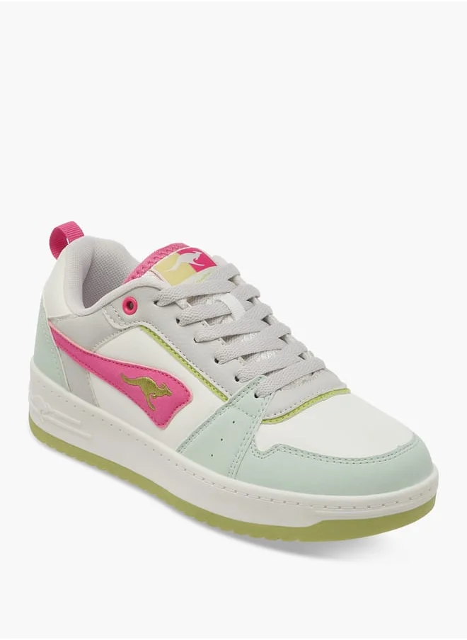 kangaROOS Women's Panelled Sports Shoes With Lace-Up Closure