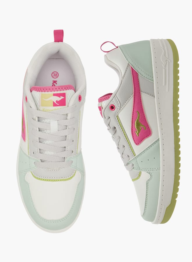 kangaROOS Women's Panelled Sports Shoes With Lace-Up Closure - Image 1