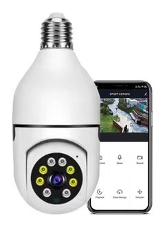 1080P Security Wireless Camera, Light Bulb Security Camera 360 Degree 2.4GHz & 5G WiFi IP Camera for Home Indoor Outdoor Security, Human Motion Detection and Alarm Two Way Talk