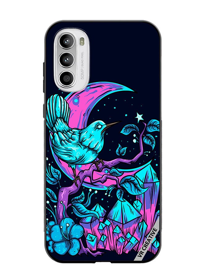 VR CREATIVE Protective Case Cover For Motorola Moto G82 Bird Vector Design Multicolour - Image 1
