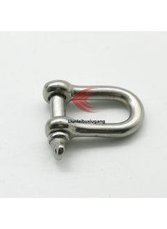 Generic Stainless Steel Bow-shaped Shackle U-shaped D-shaped Shackle Lifting Bow-shaped Hook Ring Snap Ring Horseshoe Snap Lifting Lug Rigging-Specification:M4  - Image 3