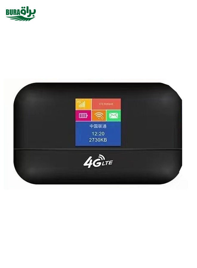 BURAQ LT600 LCD Display 4G LTE Router Portable Car Terminal Mobile WIFI Card SIM Router - Image 1