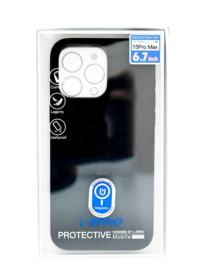 Perfect C SILICONE MAGSAFE CASE IPHONE 15 PRO MAX BLACK - Image 2