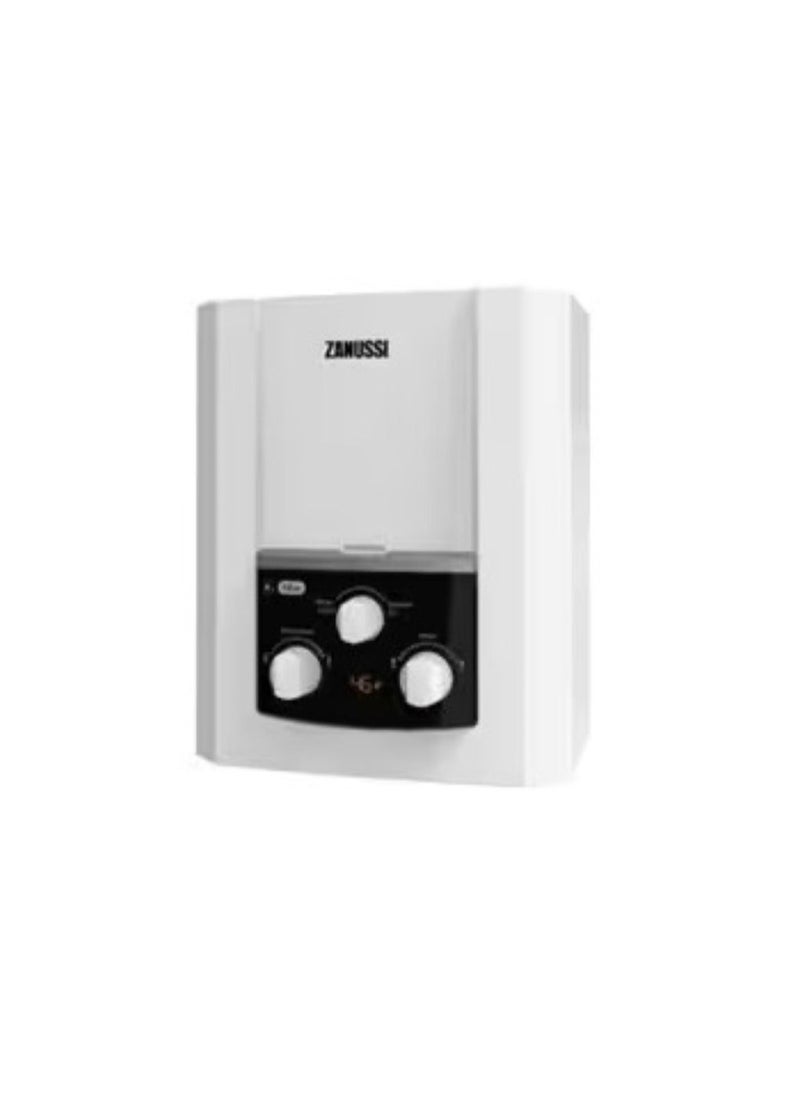 ZANUSSI Zanussi gas water heater 6 liters  white, digital screen, with adapter - without chimney -945105567 