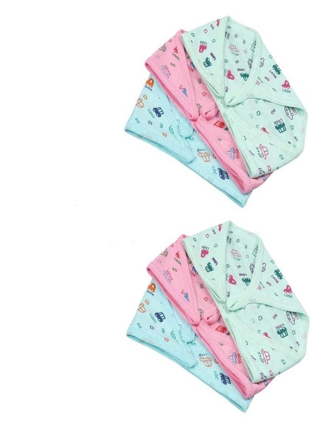 DIPTCHY ENTERPRISES Cotton Cloth Nappies For Newborn,Reusable Diapers,Langots,Double Layer Padded Extra Soft Nappy For Boy,Girl Unisex Babies(Pack Of 12)(0-6 Months)Multicolor - Image 4