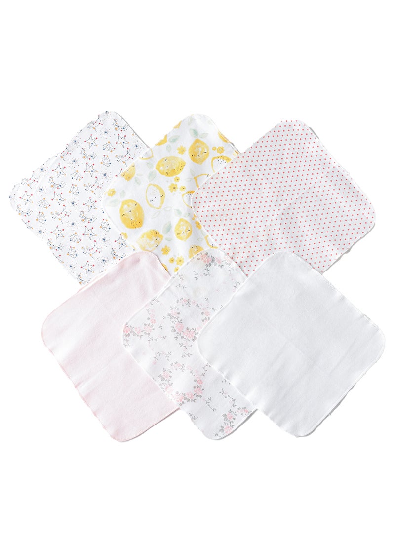 Tiny Hug Baby Washcloth Set of 6, Soft and Absorbent Washcloths for Newborns and Toddlers  - Image 2