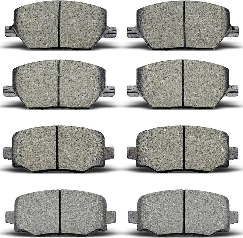 ALADICHE Front and Rear Brake Pads Set for Fiat 500X, Jeep Compass, and Jeep Renegade - Image 1