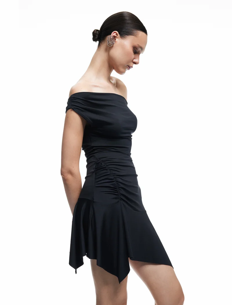 Koton Off Shoulder Mini Dress