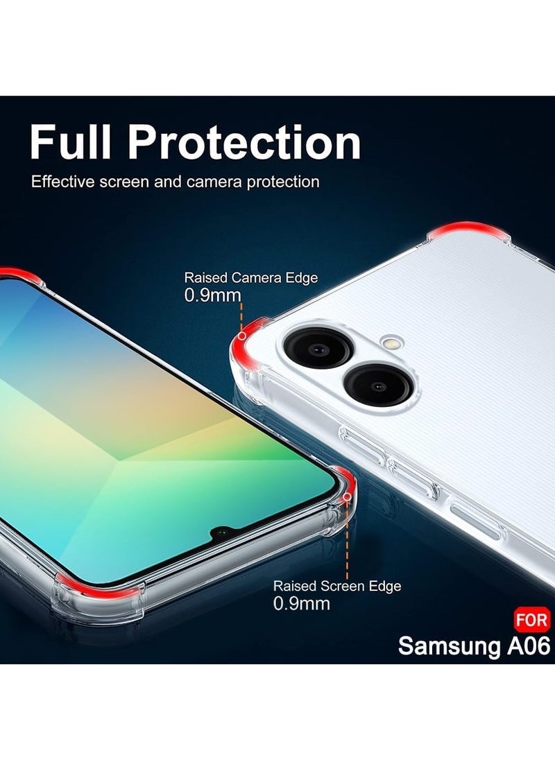 Generic - Samsung Galaxy A06 Case for Samsung A06 Phone Case Clear Reinforced Corners Scratch Resistant TPU Rubber Soft Silicone Protective Cover for Samsung Galaxy A06 2024 (Crystal Clear) - Image 1
