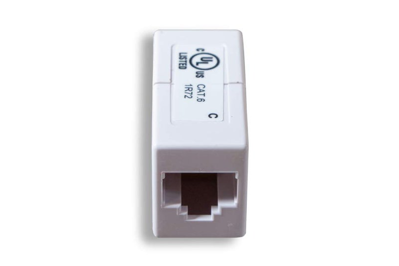 Cablelera Inline Coupler Cat6, Female RJ45 to Female RJ45, White Color (ZNWN2766-WH) - Image 3