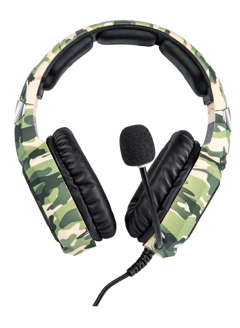 ONIKUMA K8 Gaming Headset Wired Stereo Headphones Noise-Canceling With Mic LED Lights Earphone - Image 2