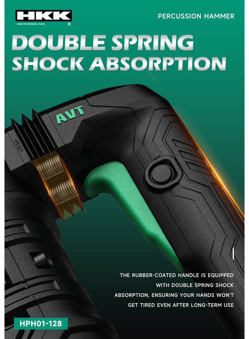 HKK 1800W Heavy-Duty Percussion Hammer – Electric Hammer Drill for Concrete, Brick & Stone High-Power Breaker Tool for Construction & Renovation - Image 5