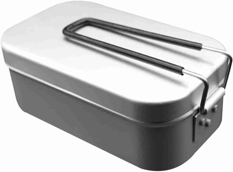 ZJchao Lunch Box Kids, Metal Bento Box Aluminum Alloy Lunch Boxes Container Snack Containers For Kids with Hot Proof Handle For Outdoor Camping Travel Food Container 800ml Single (Set B) - Image 3