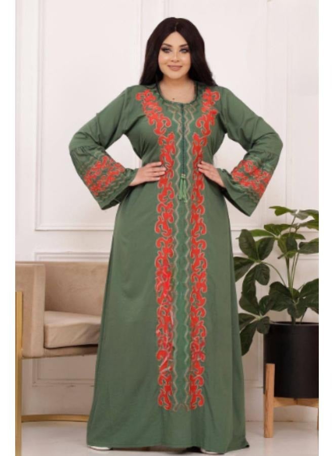 A high-quality cotton Arab jalabiya with a wonderful design, worn from 60/80 kilos  - Image 2