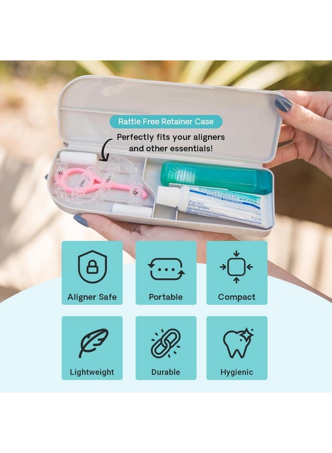 كبسول حقيبة سفر لتقويم الأسنان، حقيبة سيليكون لتقويم الأسنان، واقيات الفم، والمزيد، مجموعة أدوات العناية بالفم للأسنان مع فرشاة أسنان للسفر وأداة إزالة التقويم - Image 5