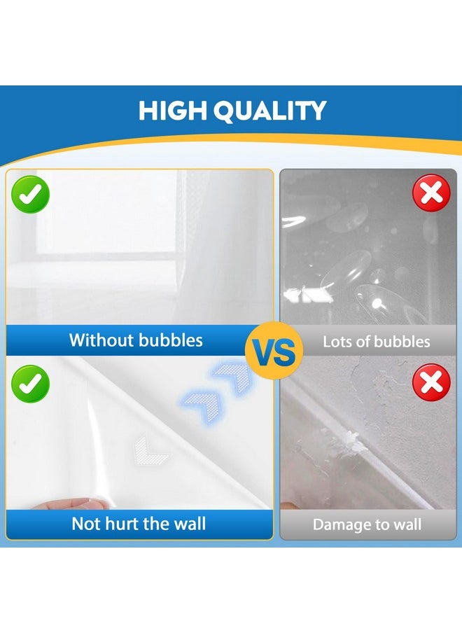 Loiion - Clear Wall Protector Contact Paper, Wall Protector Sheets For Painted Wall, Self Adhesive Removable Wallpaper For Protect Furniture, Chair Back, Wall Behind Pet Food Bowl, Bin, Mop, Sink 32.8Ft - Image 1