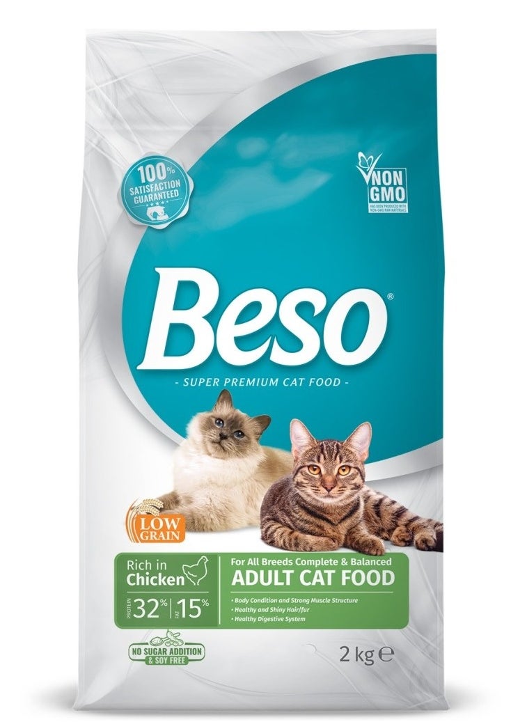 Beso Cat Adult Dry Food In Chicken Flavor 2KG  - Image 1