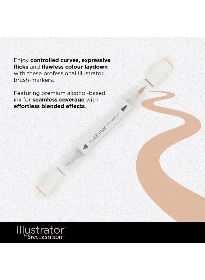 Spectrum Noir Illustrator by Spectrum Noir 12 Piece Twin Tip Artist Alcohol Markers, Figure - Image 2