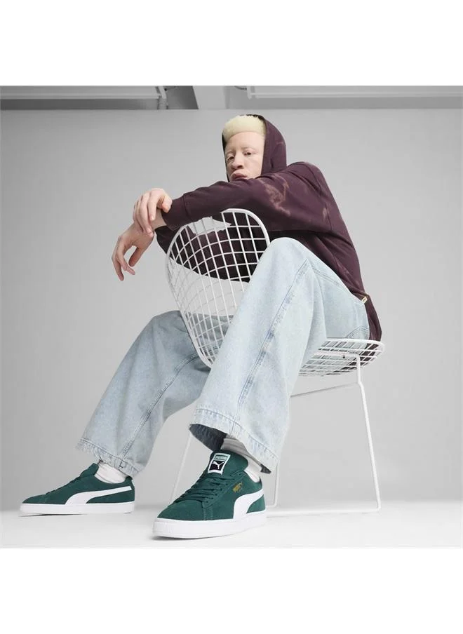 Puma Dark Myrtle-PUMA White Suede Classic Sneakers Unisex for Men | Best Price UAE