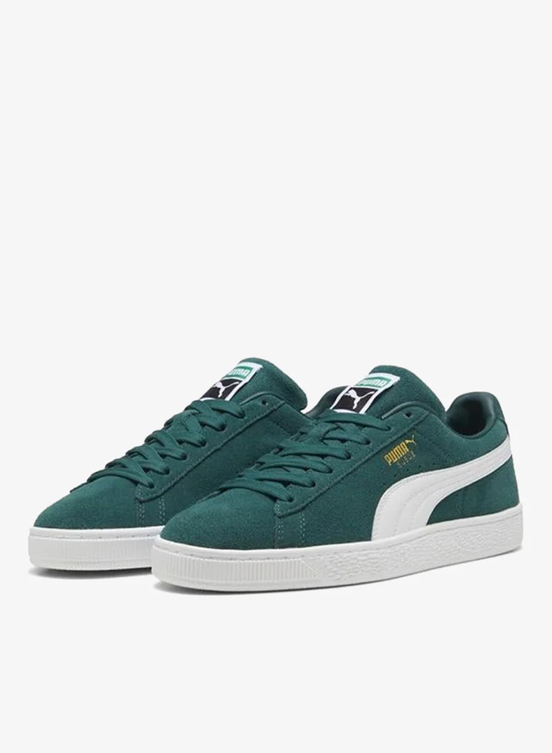 Puma Dark Myrtle-PUMA White Suede Classic Sneakers Unisex for Men | Best Price UAE