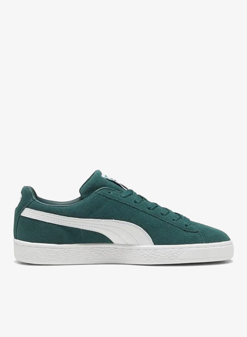 Puma Dark Myrtle-PUMA White Suede Classic Sneakers Unisex for Men | Best Price UAE