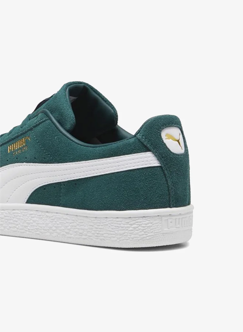 Puma Dark Myrtle-PUMA White Suede Classic Sneakers Unisex for Men | Best Price UAE