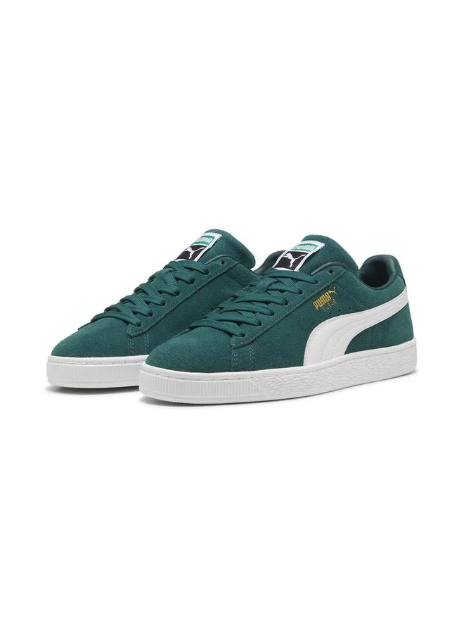 Puma Dark Myrtle-PUMA White Suede Classic Sneakers Unisex for Men | Best Price UAE
