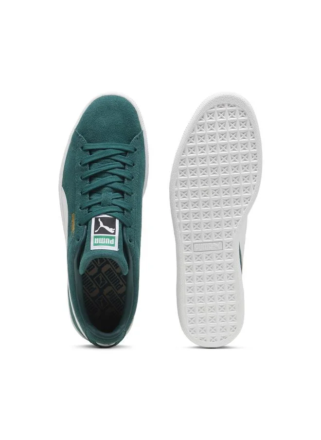 Puma Dark Myrtle-PUMA White Suede Classic Sneakers Unisex for Men | Best Price UAE