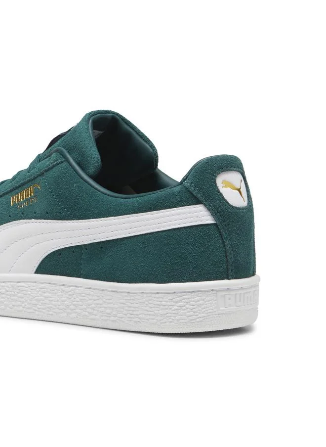Puma Dark Myrtle-PUMA White Suede Classic Sneakers Unisex for Men | Best Price UAE
