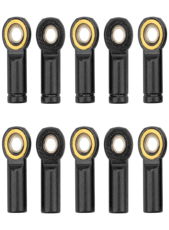 Vgoohobby 10Pack Vgoohobby Aluminum CW CCW M3 Link Rod Tie Rod End Ball Head Joint Holder 20mm Compatible with Axial Redcat HSP Traxxas HPI 1/10 RC Car Truck DIY Robot Boat Airplane (Black) - Image 1