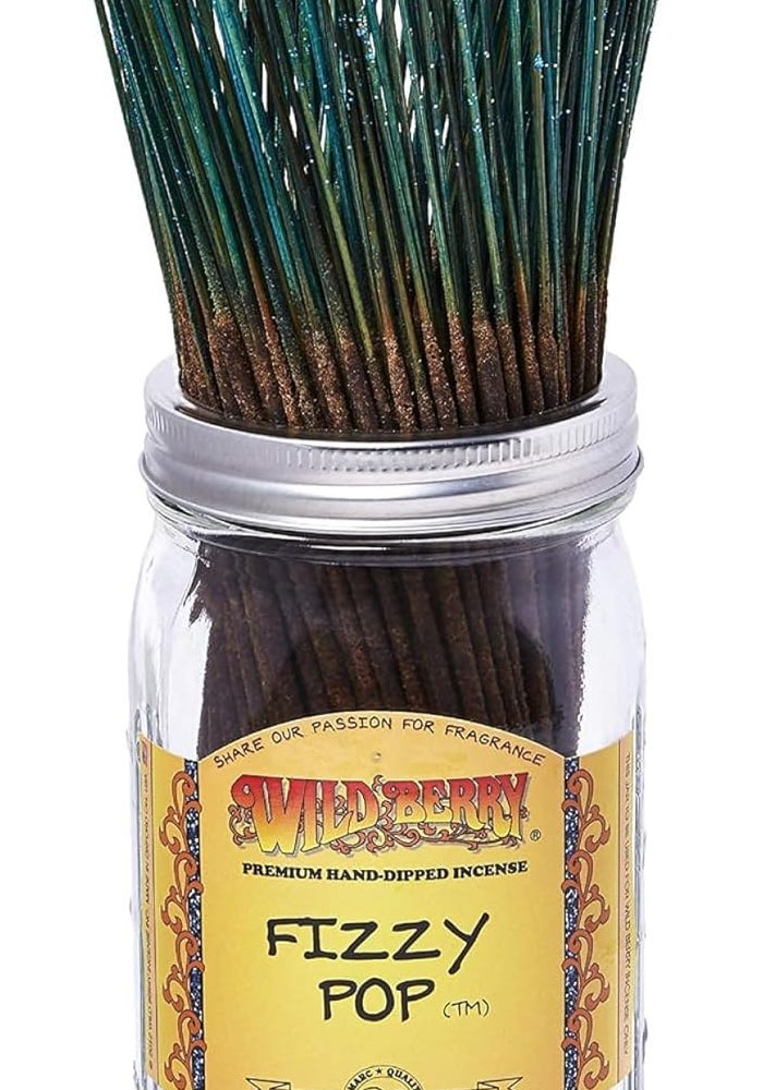 Wild Berry Fizzy Pop Incense Sticks - Effervescent Citrus and Lemon Lime Soda Fragrance - Hand Dipped in the USA (100 Count) - Image 1