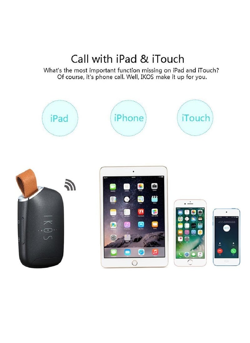 IKOS - Bluetooth Dual SIM Adapter Compatible With Apple iPad iPod iOS System, High Stably, Realize 2 SIM Cards Active in 1 iPhone, For Phone Calls And SMS, Wireless Dual SIM Case K1S - Image 1