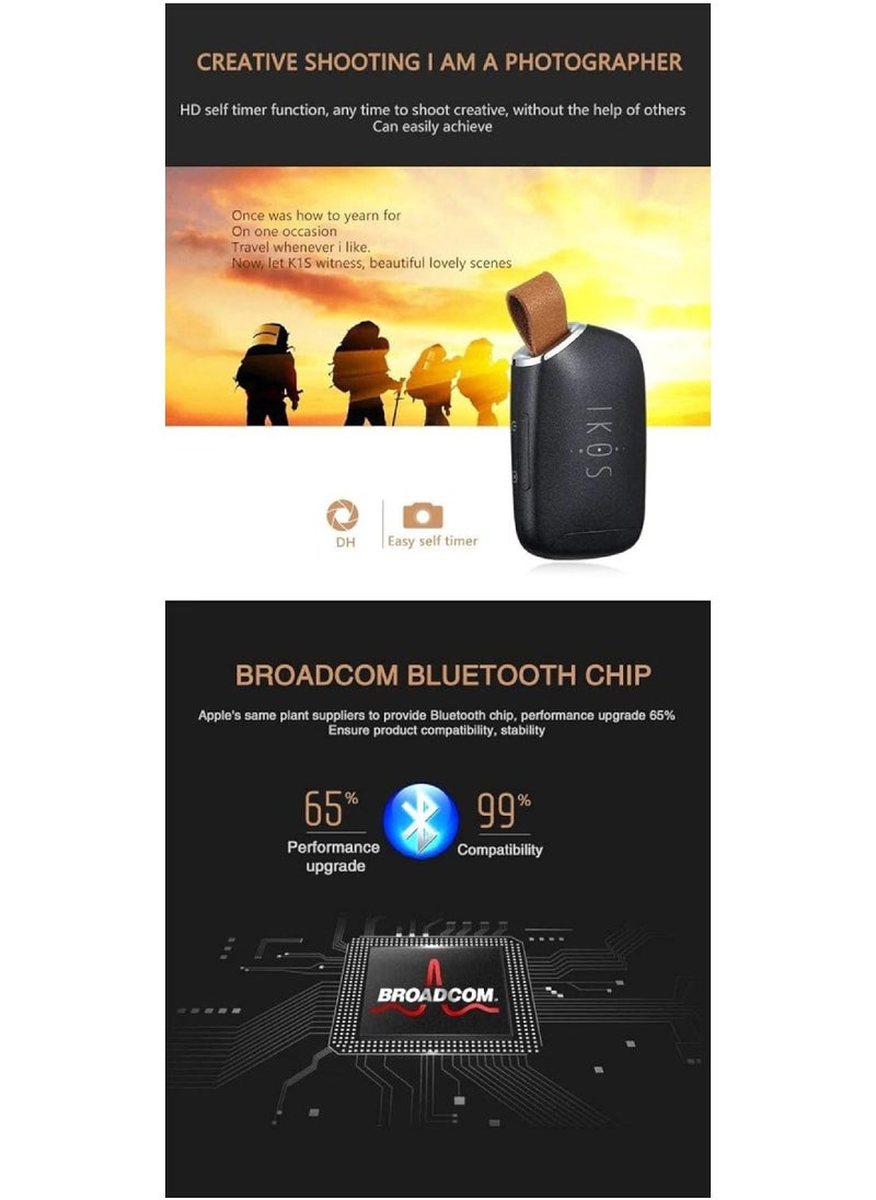 IKOS - Bluetooth Dual SIM Adapter Compatible With Apple iPad iPod iOS System, High Stably, Realize 2 SIM Cards Active in 1 iPhone, For Phone Calls And SMS, Wireless Dual SIM Case K1S - Image 1