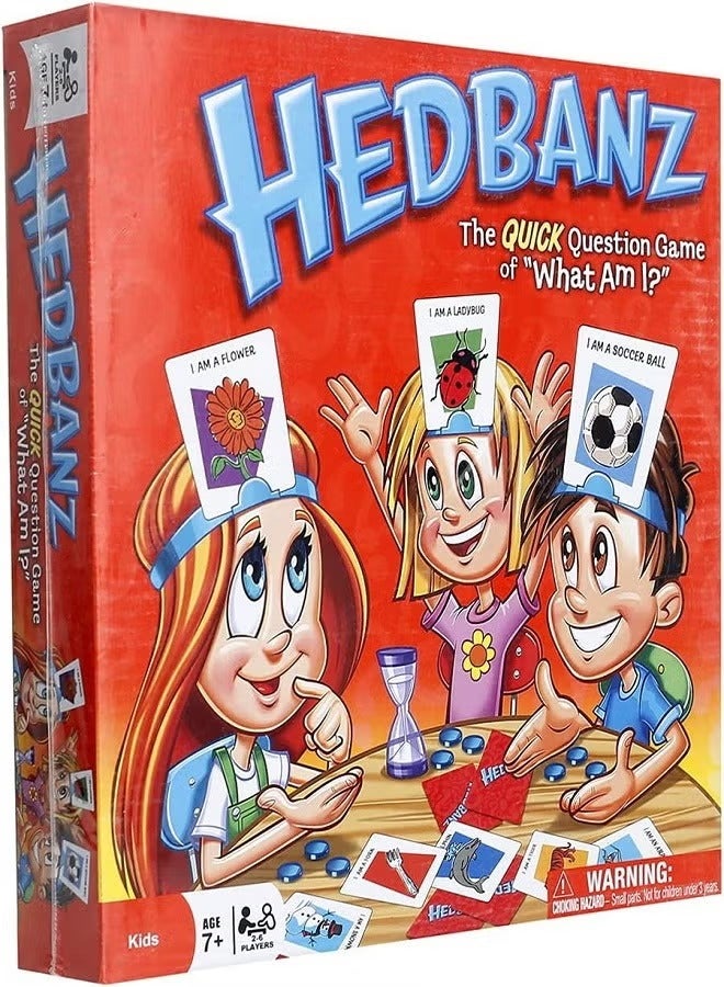 Endless Games HedBanz Picture Guessing Board Game- Family Games | Games for Family Game Night| Kids Games | Card Games for Families & Kids Ages 7 and up - Image 1