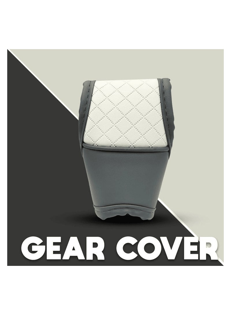 روكا غطاء مقبض تروس عالي الجودة من جلد البولي يوريثان لغطاء مقبض ناقل حركة السيارة الأوتوماتيكي روكا - Image 1