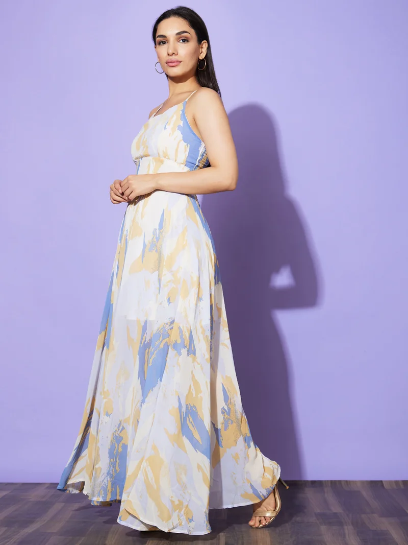 جلو باص Women Printed Co-Ord Set With Top & Skirt