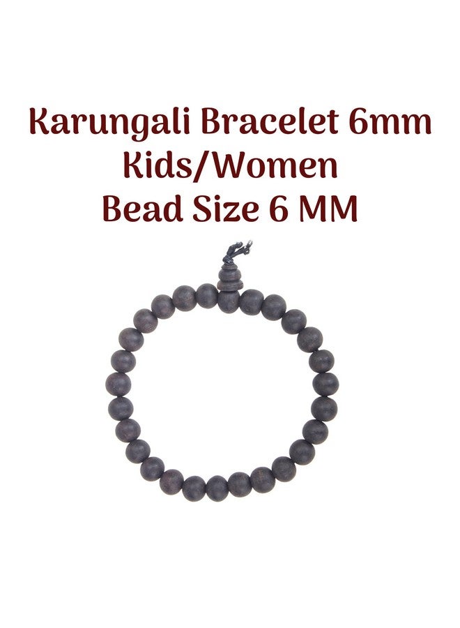 anciently Karungali Bracelet For Kids | Karungali Bracelet Original For Women 6mm | Karungali Bracelet Small Size | Karungali Bracelet Original 6mm, Natural Black, 1 Piece - Image 2